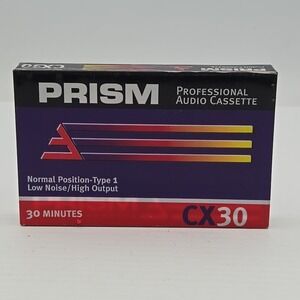 Prism Cx30 Professional Audio Cassette 30 Minutes New Sealed‎